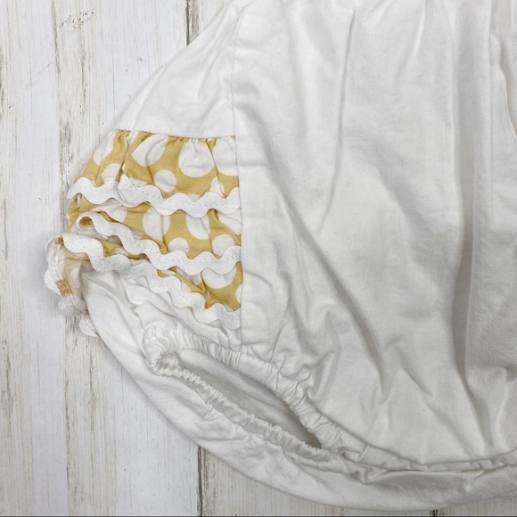 Southern Sunshine Kids White Ruffle Bubble Romper - Picture 3 of 8